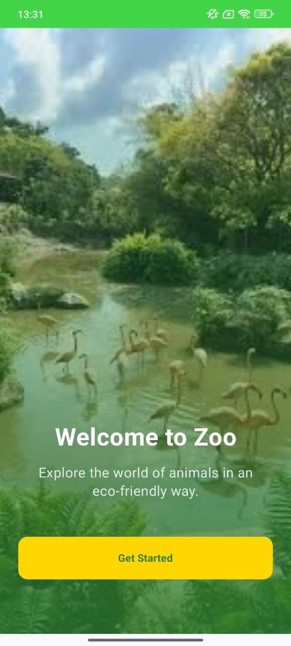 Welcome zoo screen